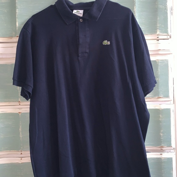 LACOSTE men’s XL button down DARK BLUE - Picture 1 of 2